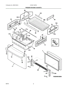 02 - Freezer Drawer, Baskets parts for Electrolux Refrigerator E23BC79SPS3 from AppliancePartsPros.com