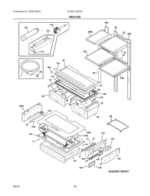 05 - Shelves parts for Electrolux Refrigerator E23BC79SPS3 from AppliancePartsPros.com