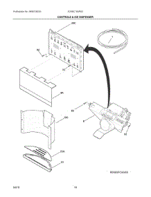 07 - Controls & Ice Dispenser parts for Electrolux Refrigerator E23BC79SPS3 from AppliancePartsPros.com