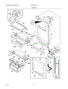05 - Cabinet parts for Electrolux Refrigerator E32AR75JPS2 from AppliancePartsPros.com