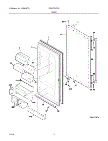 03 - Door parts for Electrolux Refrigerator E32AR75JPS2 from AppliancePartsPros.com