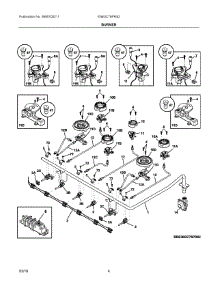 03 - Burner parts for Electrolux Range E36GC76PRS2 from AppliancePartsPros.com