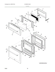 05 - Doors parts for Electrolux Microwave ECWM3012ASB from AppliancePartsPros.com