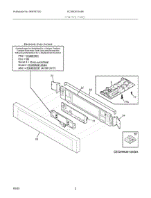 02 - Control Panel parts for Electrolux Microwave ECWM3012ASB from AppliancePartsPros.com