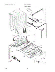 06 - Tub & Frame parts for Electrolux Washer EDSH4944BS0A from AppliancePartsPros.com