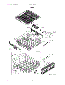07 - Racks parts for Electrolux Dishwasher EDSH4944BS0A from AppliancePartsPros.com