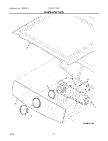 04 - Controls / Top Panel parts for Electrolux Dryer EFDC317TIW2 from AppliancePartsPros.com
