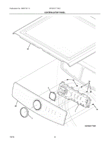 04 - Controls / Top Panel parts for Electrolux Dryer EFDE317TIW2 from AppliancePartsPros.com