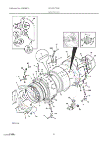 04 - Motor / Tub parts for Electrolux Washer EFLW317TIW3 from AppliancePartsPros.com