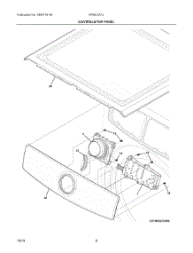 04 - Controls / Top Panel parts for Electrolux Dryer EFMC527UTT1 from AppliancePartsPros.com
