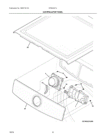 04 - Controls / Top Panel parts for Electrolux Dryer EFMC627UIW1 from AppliancePartsPros.com