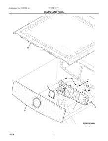 04 - Controls / Top Panel parts for Electrolux Dryer EFME427UIW1 from AppliancePartsPros.com