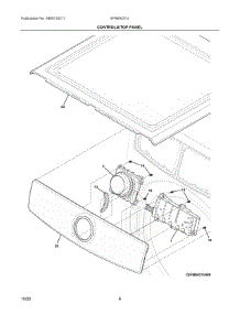 04 - Controls / Top Panel parts for Electrolux Dryer EFME627UIW2 from AppliancePartsPros.com
