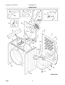 02 - Cabinet / Drum parts for Electrolux Dryer EFME628WTT00 from AppliancePartsPros.com