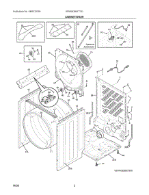 02 - Cabinet / Drum parts for Electrolux Dryer EFMG628WTT00 from AppliancePartsPros.com
