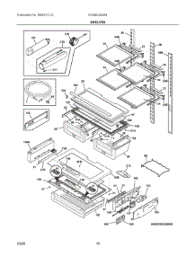 05 - Shelves parts for Electrolux Refrigerator EI23BC82SS4 from AppliancePartsPros.com
