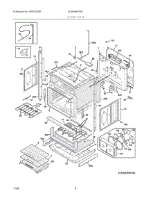 04 - Lower Oven parts for Electrolux Wall Oven EI30EW48TSD from AppliancePartsPros.com