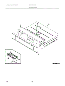 02 - Control Panel parts for Electrolux Wall Oven EI30EW48TSD from AppliancePartsPros.com