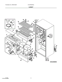 03 - Cabinet parts for Electrolux Refrigerator EI33AF80WS3 from AppliancePartsPros.com