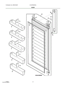 02 - Door parts for Electrolux Refrigerator EI33AF80WS3 from AppliancePartsPros.com