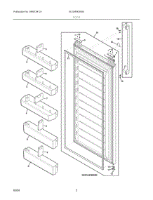 02 - Door parts for Electrolux Refrigerator EI33AF80WS8 from AppliancePartsPros.com