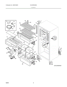 03 - Cabinet parts for Electrolux Refrigerator EI33AF80WS9 from AppliancePartsPros.com