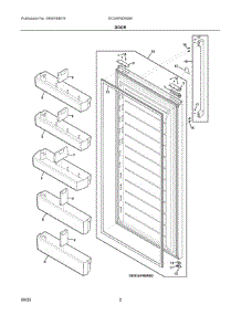 02 - Door parts for Electrolux Refrigerator EI33AF80WSB from AppliancePartsPros.com