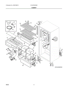 03 - Cabinet parts for Electrolux Refrigerator EI33AF80WSB from AppliancePartsPros.com
