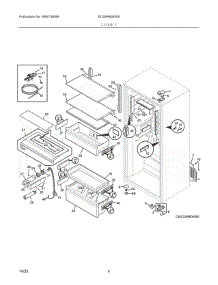 03 - Cabinet parts for Electrolux Refrigerator EI33AR80WS5 from AppliancePartsPros.com