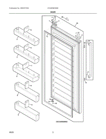 02 - Door parts for Electrolux Refrigerator EI33AR80WSB from AppliancePartsPros.com
