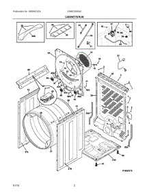 02 - Cabinet / Drum parts for Electrolux Dryer EIMED55IIW2 from AppliancePartsPros.com