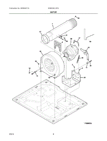 05 - Motor parts for Electrolux Dryer EIMED6CJIW3 from AppliancePartsPros.com