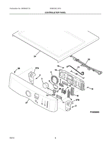 04 - Controls / Top Panel parts for Electrolux Dryer EIMED6CJIW3 from AppliancePartsPros.com