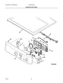 04 - Controls / Top Panel parts for Electrolux Dryer EIMGD55IIW5 from AppliancePartsPros.com