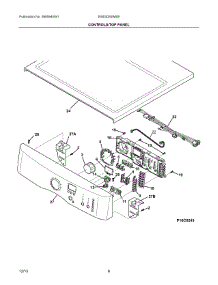 04 - Controls / Top Panel parts for Electrolux Dryer EIMGD55IMB5 from AppliancePartsPros.com