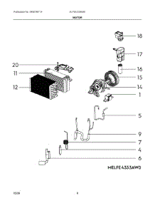 05 - Motor parts for Electrolux Dryer ELFE4333AW0 from AppliancePartsPros.com