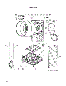 02 - Cabinet / Drum parts for Electrolux Dryer ELFE4333AW0 from AppliancePartsPros.com