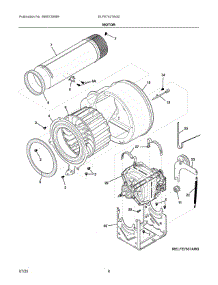 05 - Motor parts for Electrolux Dryer ELFE7437AG0 from AppliancePartsPros.com