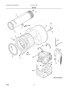 05 - Motor parts for Electrolux Dryer ELFE743CAD0 from AppliancePartsPros.com