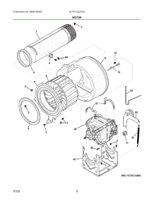 05 - Motor parts for Electrolux Dryer ELFE743CAG0 from AppliancePartsPros.com