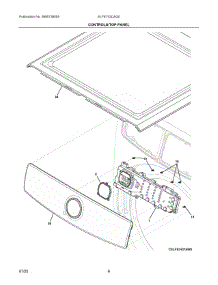 04 - Controls / Top Panel parts for Electrolux Dryer ELFE743CAG0 from AppliancePartsPros.com