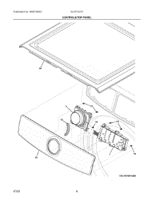04 - Controls / Top Panel parts for Electrolux Dryer ELFE7537AT1 from AppliancePartsPros.com