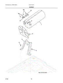 06 - Burner parts for Electrolux Dryer ELFE7537AW1 from AppliancePartsPros.com