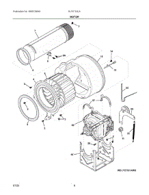 05 - Motor parts for Electrolux Dryer ELFE753CAT1 from AppliancePartsPros.com