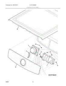 04 - Controls / Top Panel parts for Electrolux Dryer ELFE7626BW0 from AppliancePartsPros.com