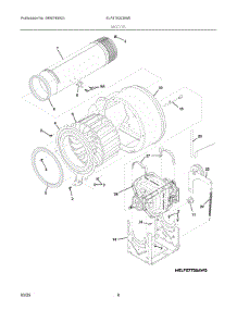 05 - Motor parts for Electrolux Dryer ELFE762CBW0 from AppliancePartsPros.com