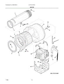 05 - Motor parts for Electrolux Dryer ELFE7637AW1 from AppliancePartsPros.com