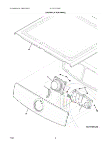 04 - Controls / Top Panel parts for Electrolux Dryer ELFE7637AW1 from AppliancePartsPros.com