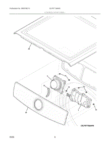 04 - Controls / Top Panel parts for Electrolux Dryer ELFE7738AA0 from AppliancePartsPros.com