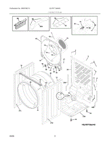 02 - Cabinet / Drum parts for Electrolux Dryer ELFE7738AA0 from AppliancePartsPros.com